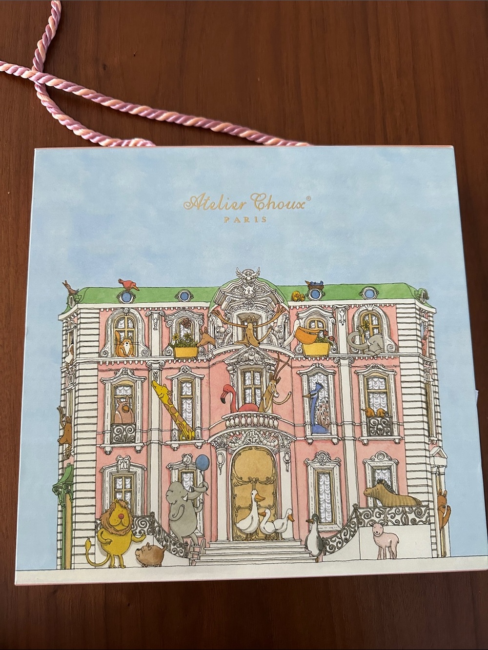 Atelier Choux Paris swaddle/blanket NWOT - Pink & Blue